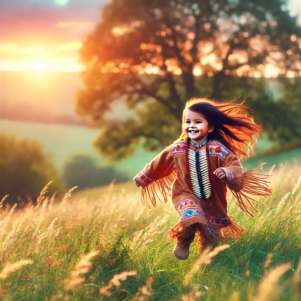 Native American child playing
